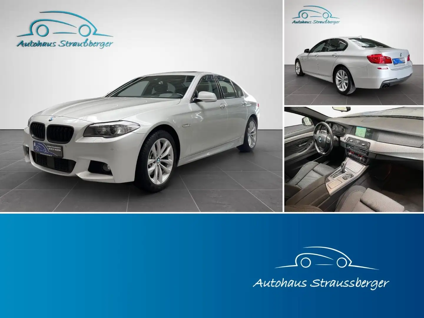BMW 525 d xDrive M-Sport ACC Bi-Xenon Shz Срібний - 1