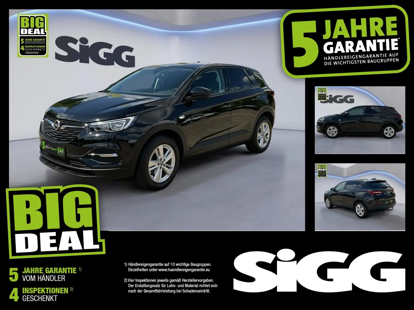 Opel Grandland X 1.2 Turbo Edition mit AHK Schwarz - 1