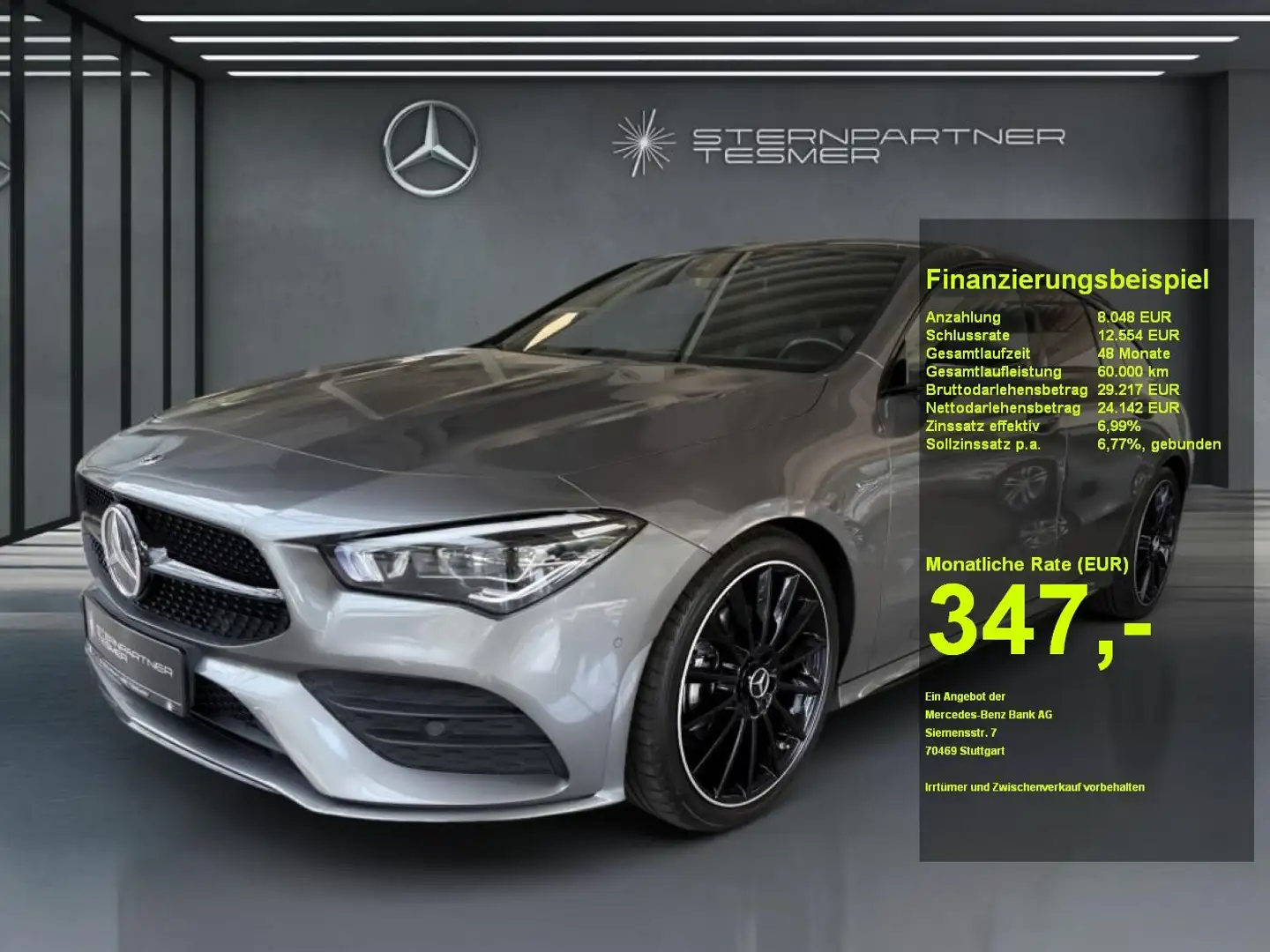 Mercedes-Benz CLA 200 CLA 200 d SB AMG+NIGHT+PANO+AHK+EDITION+EL.HECK Gris - 1