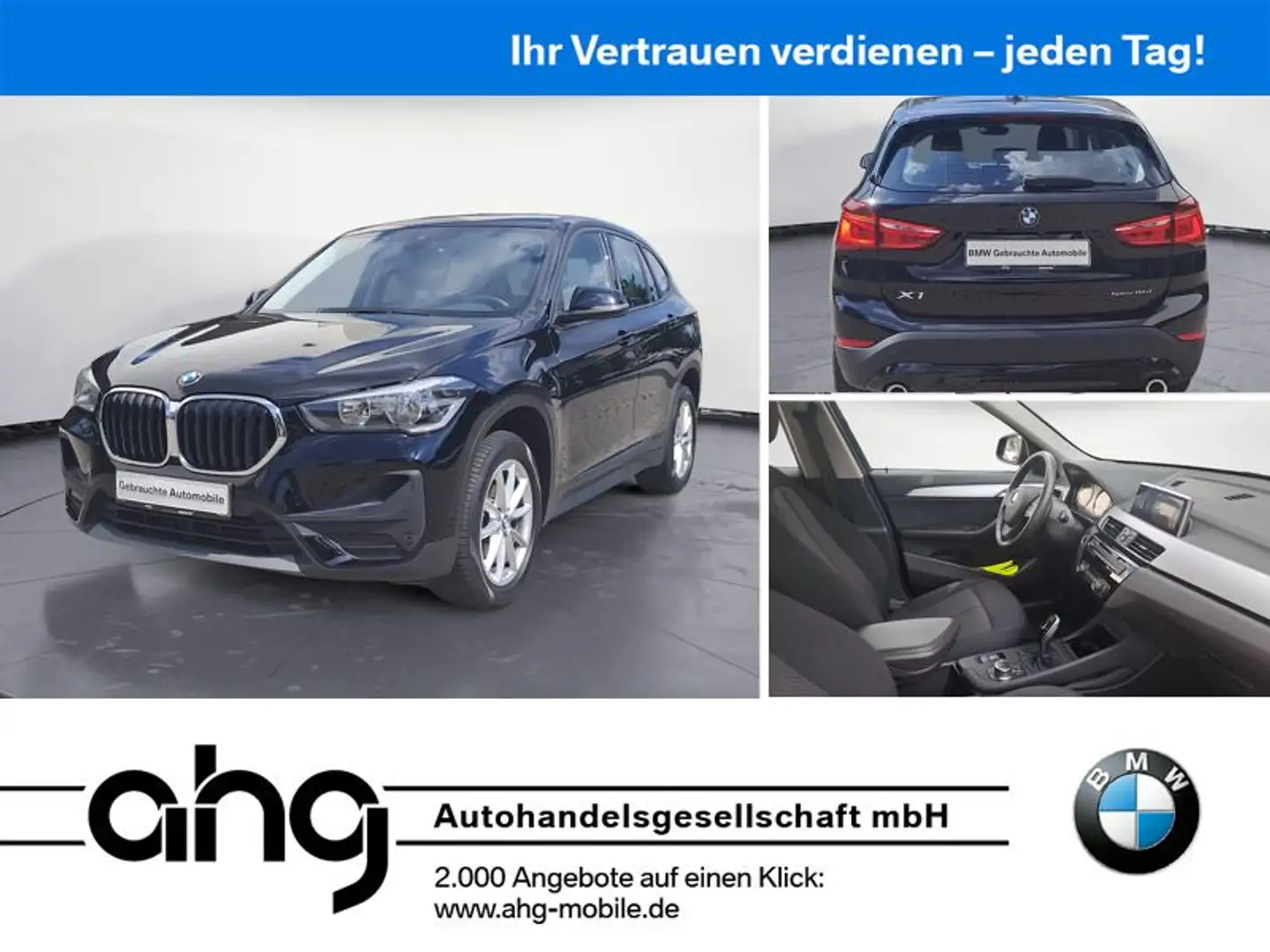 BMW X1 sDrive18dA Advantage Navi Rückfahrkamera PDC Schwarz - 1