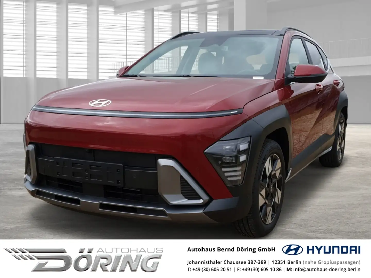 Hyundai KONA HYBRID Prime 1.6 Benzin Automatik 141PS Sitz-Paket Rot - 1