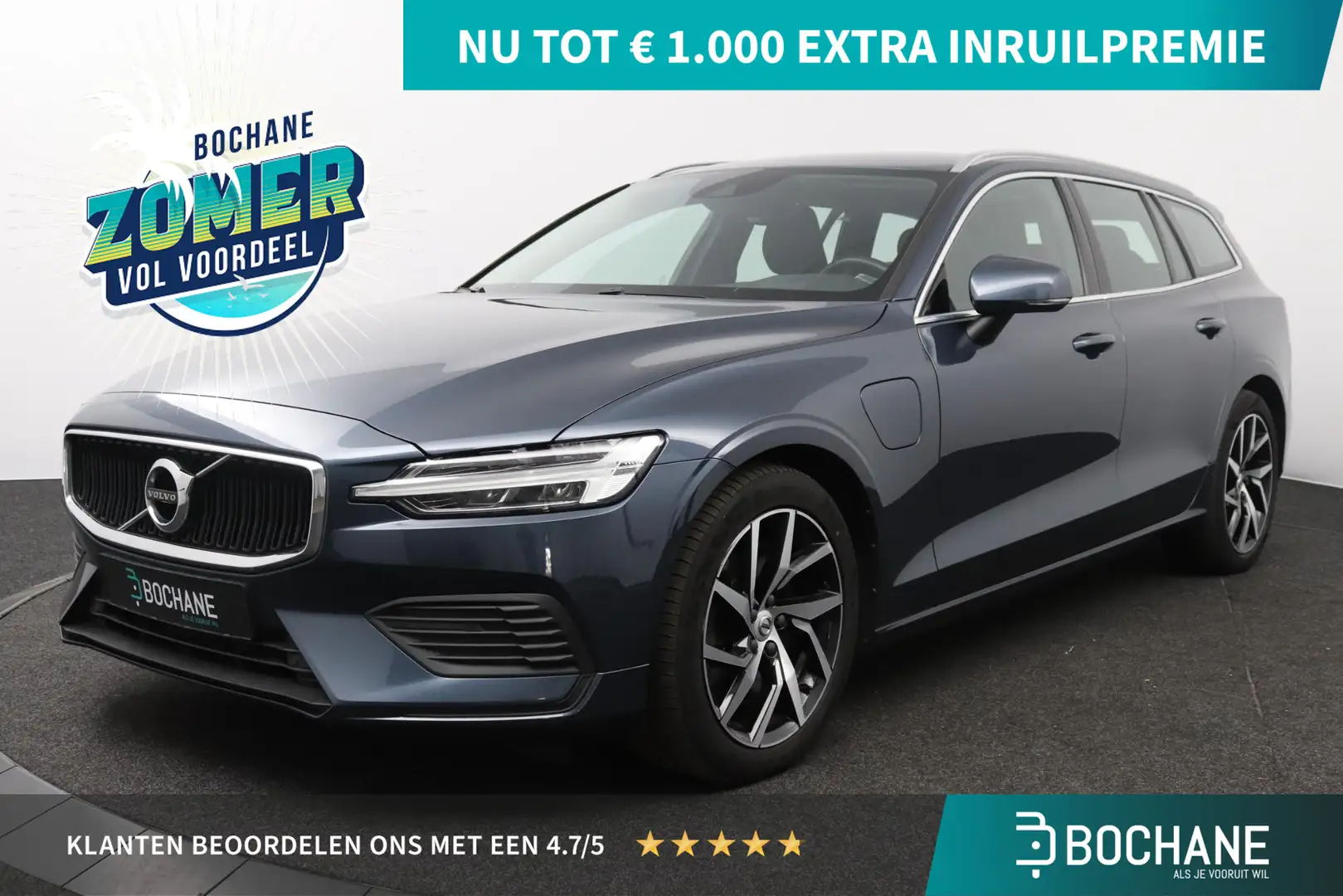 Volvo V60 2.0 T6 Twin Engine AWD Momentum Pro Blauw - 1