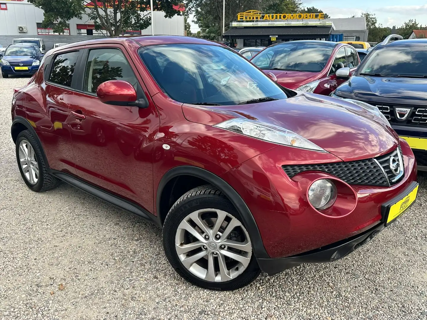 Nissan Juke *Aut.*4x4*Navi*53TKM*SitzH*TÜV Neu Rot - 1