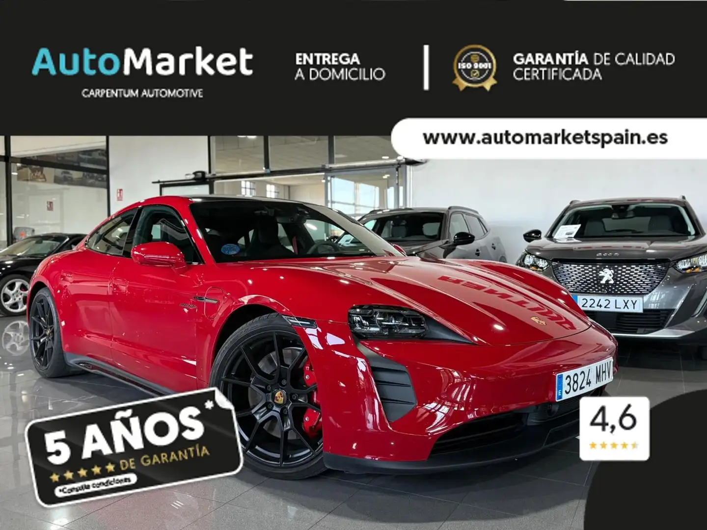 Porsche Taycan GTS 5 plazas Rojo - 1