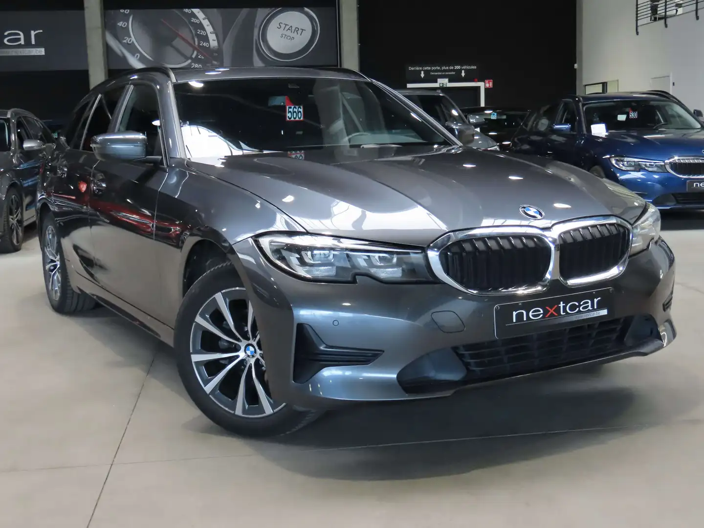 BMW 318 dA Touring G21 *VOLANT M-LED-17\-NAVI-CRUISE* Gris - 2