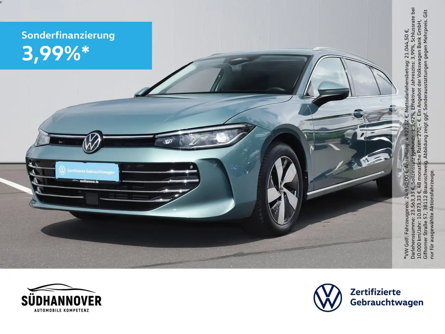 Volkswagen Passat Variant Elegance 2.0 TDI DSG AHK+NAVI+LED Grün - 1