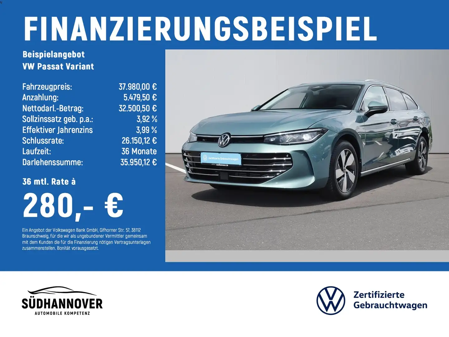 Volkswagen Passat Variant Elegance 2.0 TDI DSG AHK+NAVI+LED Grün - 2