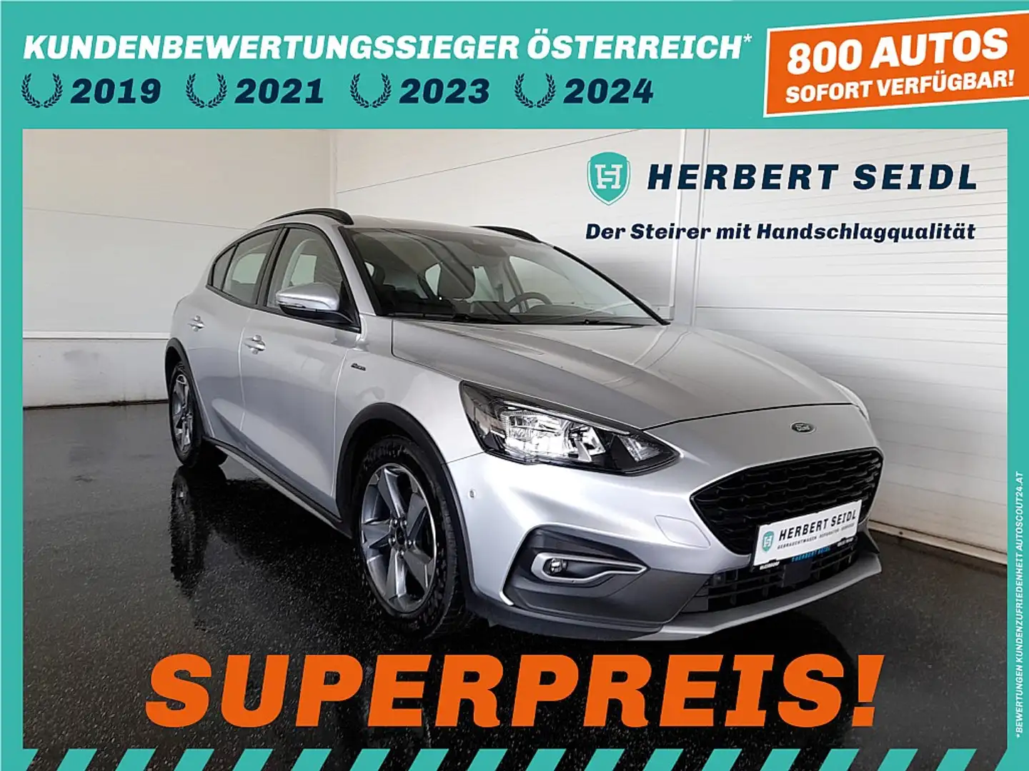 Ford Focus ACTIVE X 1,5 EcoBlue * LED / NAVI / KAMERA / TE... Silber - 1