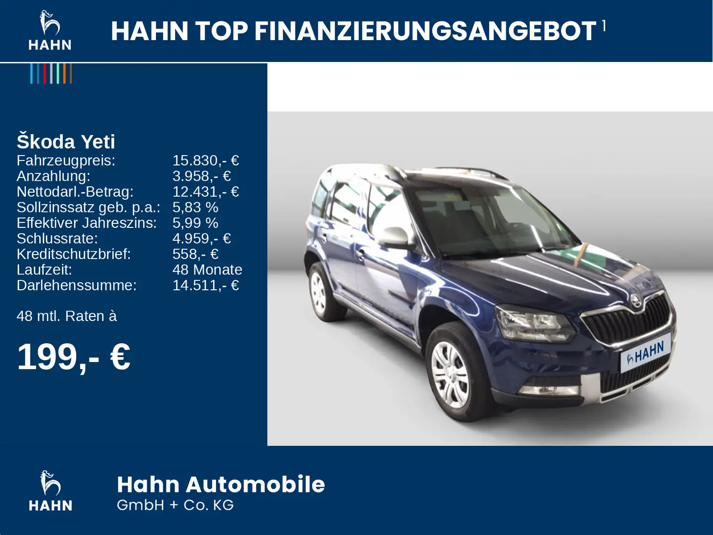 Skoda Yeti Adventure 1.4TSI Klima AHK SHZ PDC elFH ZV Blau - 2