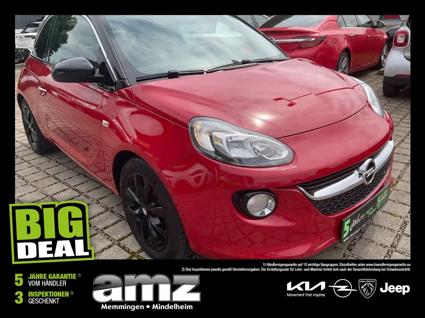 Opel Adam 1.2 120 Jahre +LM W-Paket PDC Teilled. Rood - 1