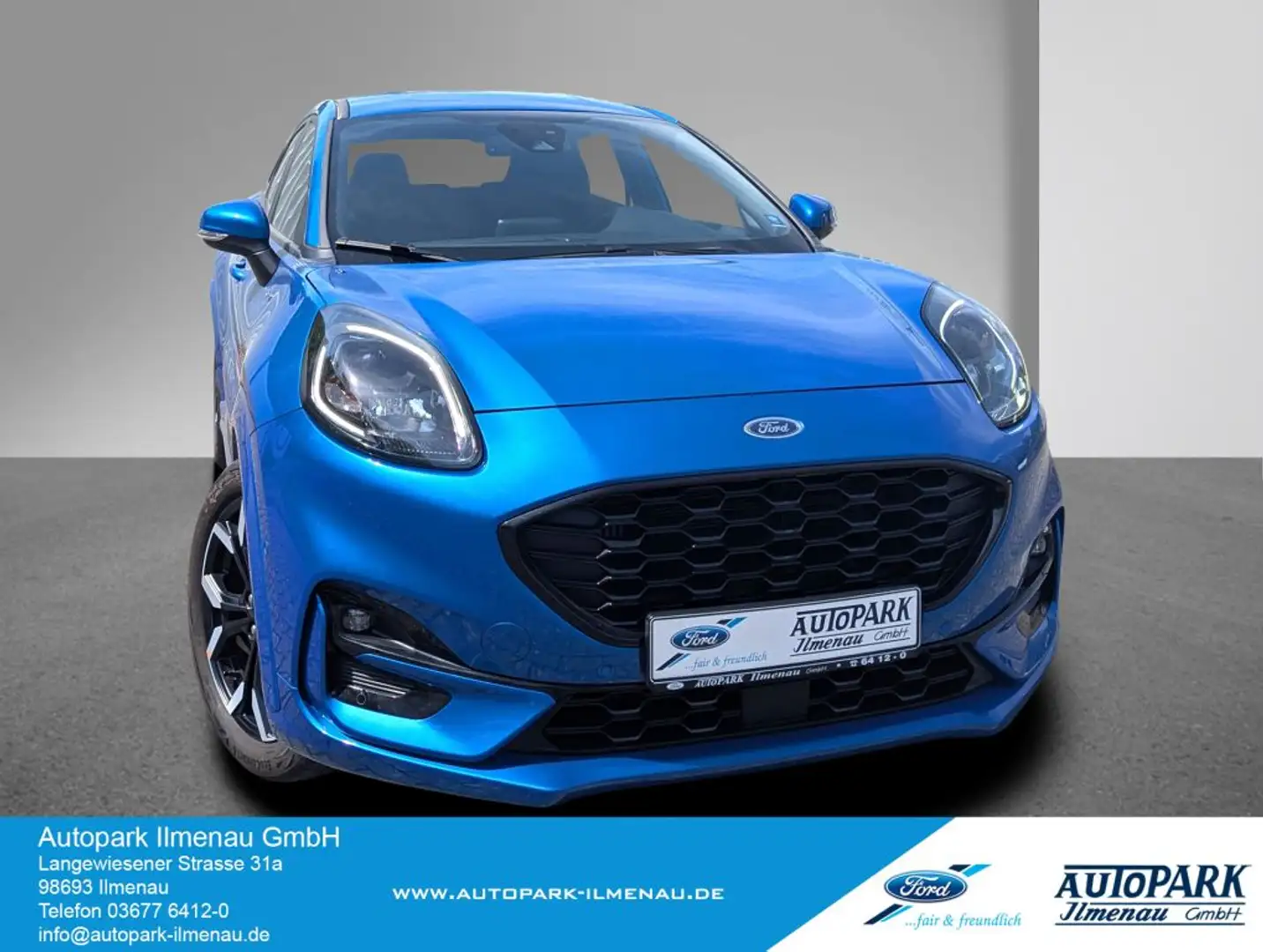 Ford Puma 1.0 EcoBoost mHEV ST-LINE X  ACC+Navi+LED+B&O+BLIS Bleu - 1