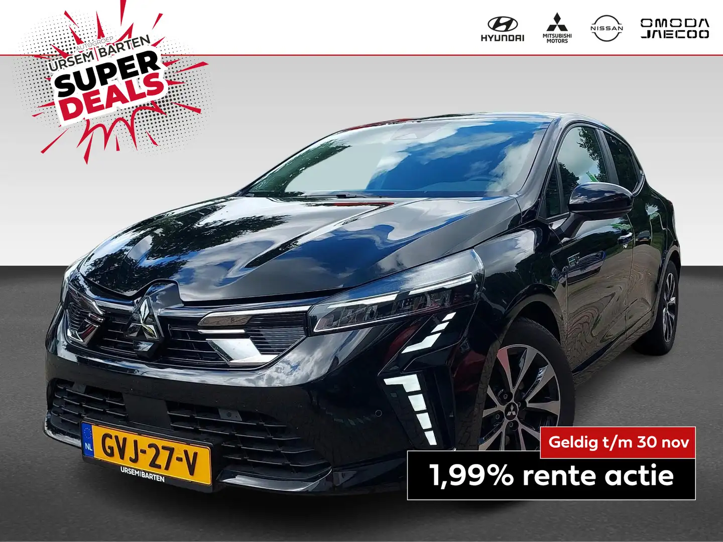 Mitsubishi Colt 1.6 HEV Intense | VAN € 28.595,00 VOOR € 23.930 | Zwart - 1