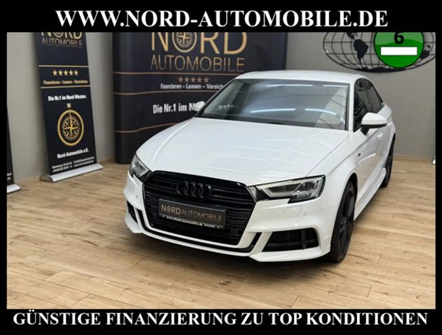 Audi A3 Limousine 35 TDI S-LINE S-TRO LED*SHZ*19ZOLL* S-Li Weiß - 1