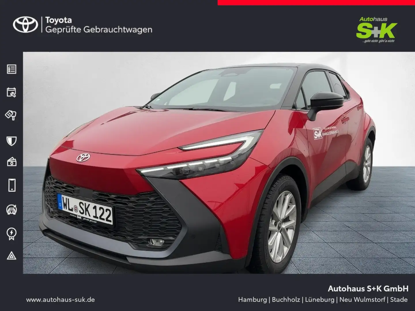 Toyota C-HR Toyota 2,0-l-Hybrid, Team D++Tempomat+RFK++ Rot - 1