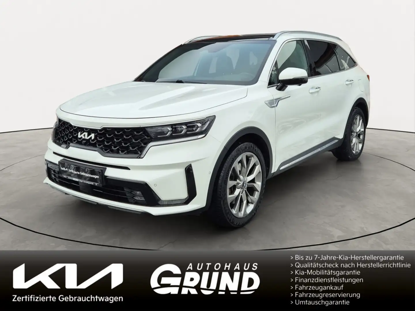 Kia Sorento 2.2D AWD DCT PLATINUM | PANO | AHK | 360° Weiß - 1