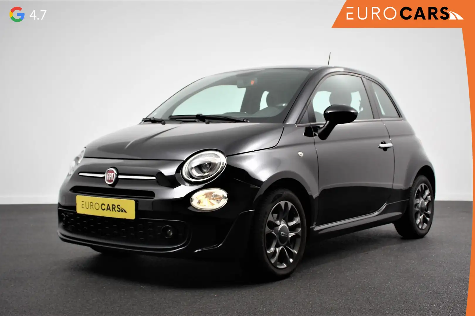 Fiat 500 1.0 Hybrid Sport Connect Navigatie Apple Carplay/A Zwart - 1