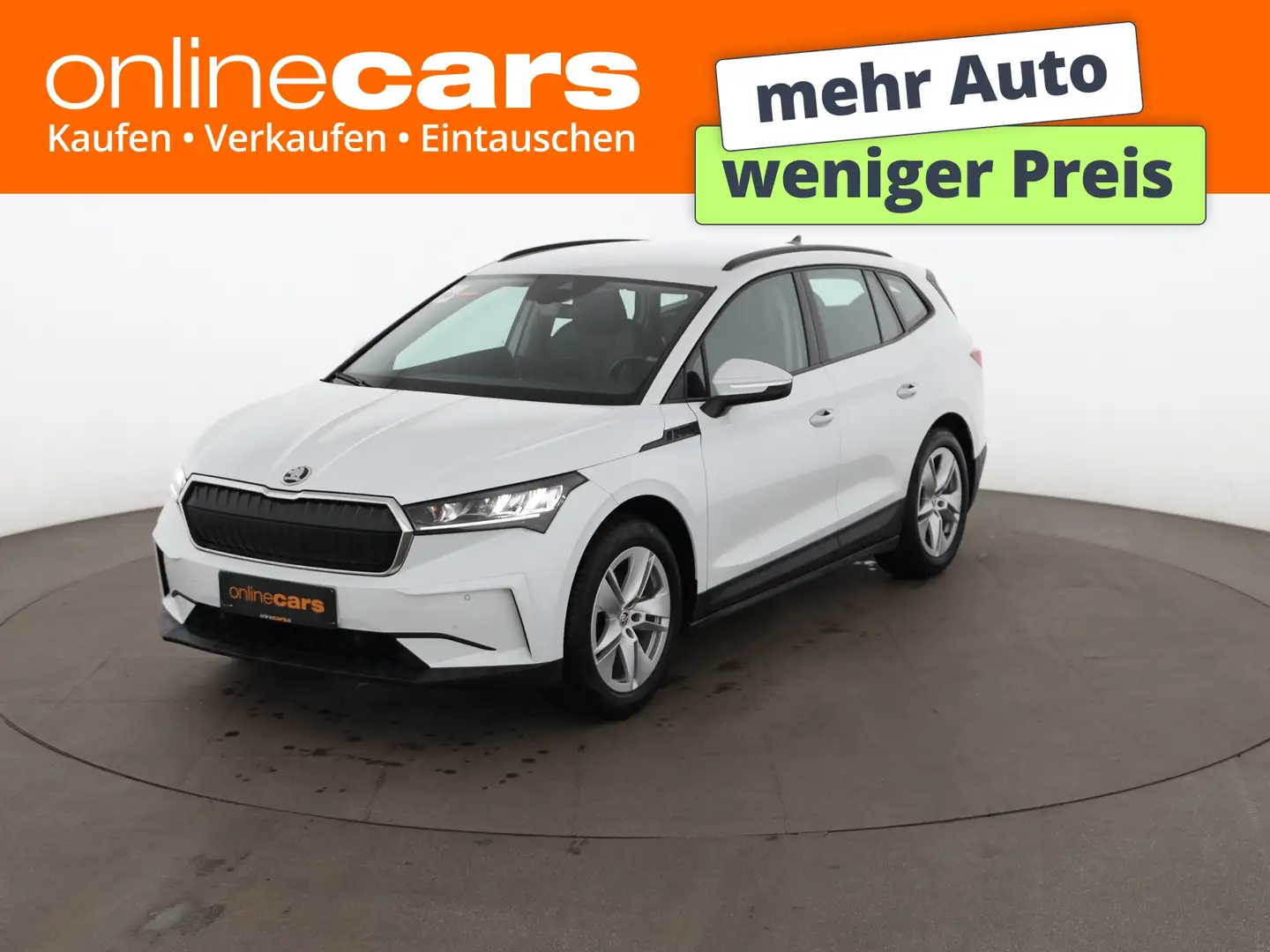 Skoda Enyaq 60 Loft 62kWh Aut LED RADAR NAVI R-CAM PDC Weiß - 1