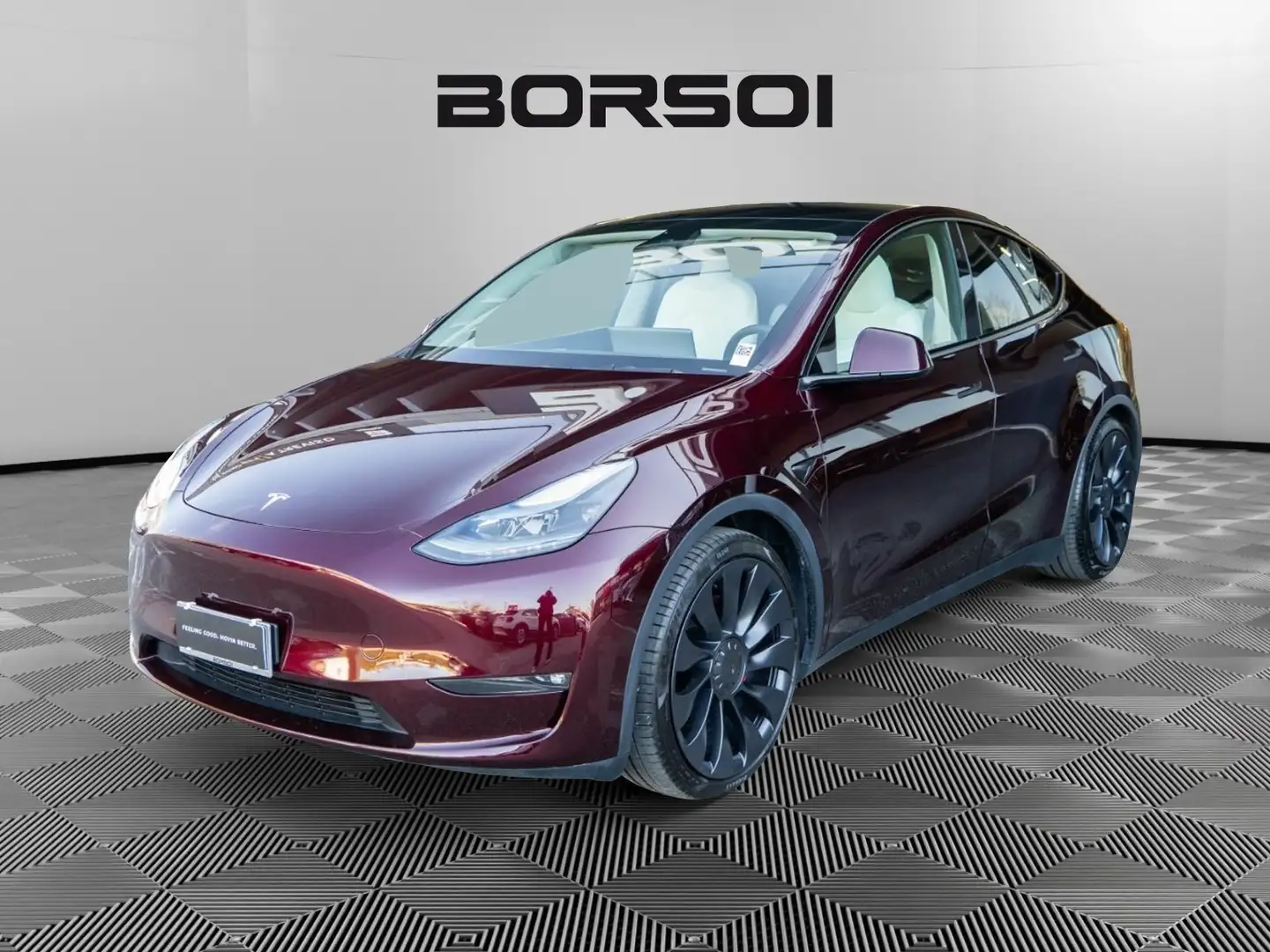 Tesla Model Y Performance AWD Rouge - 1