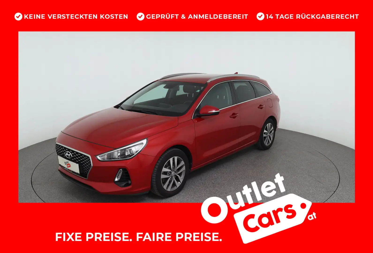 Hyundai i30 CW 1,4 T-GDI Start/Stopp Premium Aut. crvena - 1