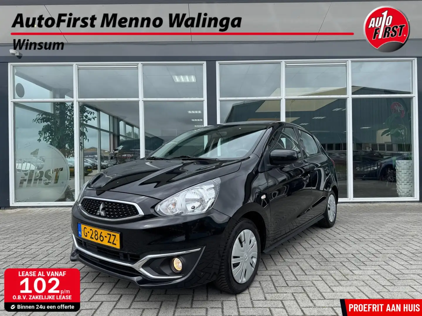 Mitsubishi Space Star 1.0 Cool+ | Elek ramen | Airco | Origineel Nederla Zwart - 1