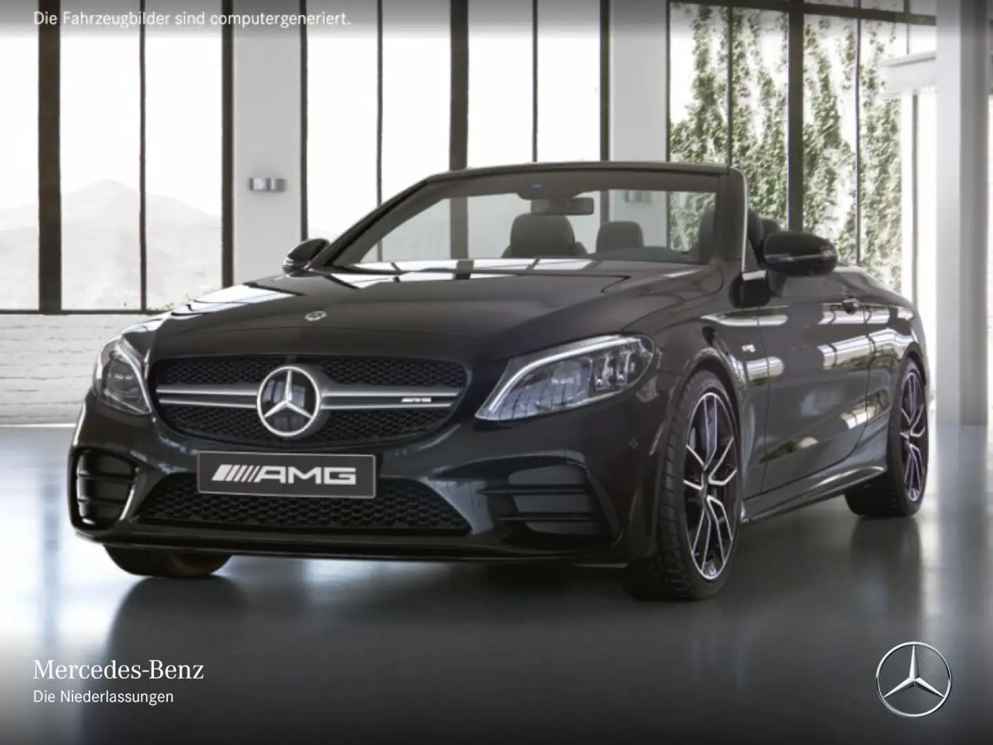 Mercedes-Benz C 43 AMG C 43 Cabrio 4M AMG+NIGHT+360+MULTIBEAM+BURMESTER Schwarz - 2