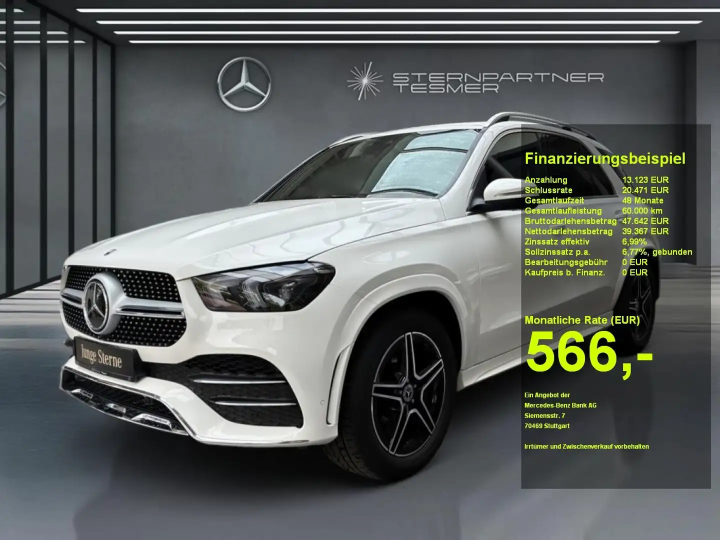 Mercedes-Benz GLE 350 de 4M AMG+360°+DISTRONIC+20''+CARPLAY Weiß - 1