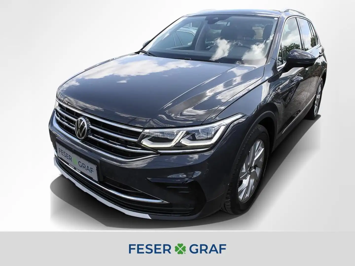 Volkswagen Tiguan 2.0 TDI Elegance 4Motion IQ-Light Travel Standh. Grau - 1