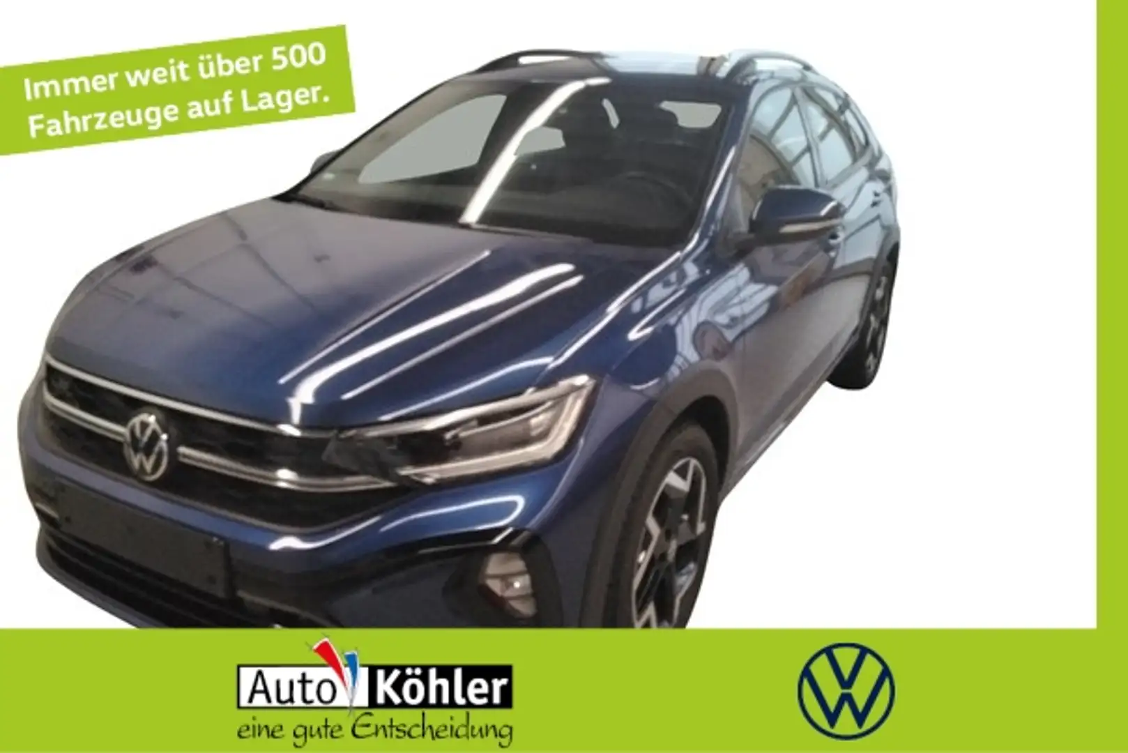 Volkswagen Taigo R-Line TSI DSG Matrix/CarPlay/AHK/Virt/ACC Blau - 1