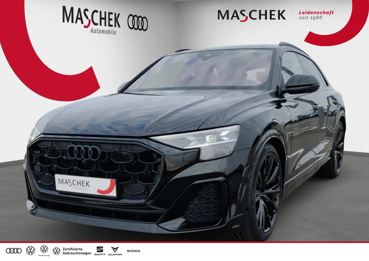 Audi Q8 50 TDI quattro S-Line AllrLenk AHK Pano 23 Sitzkli Schwarz - 1
