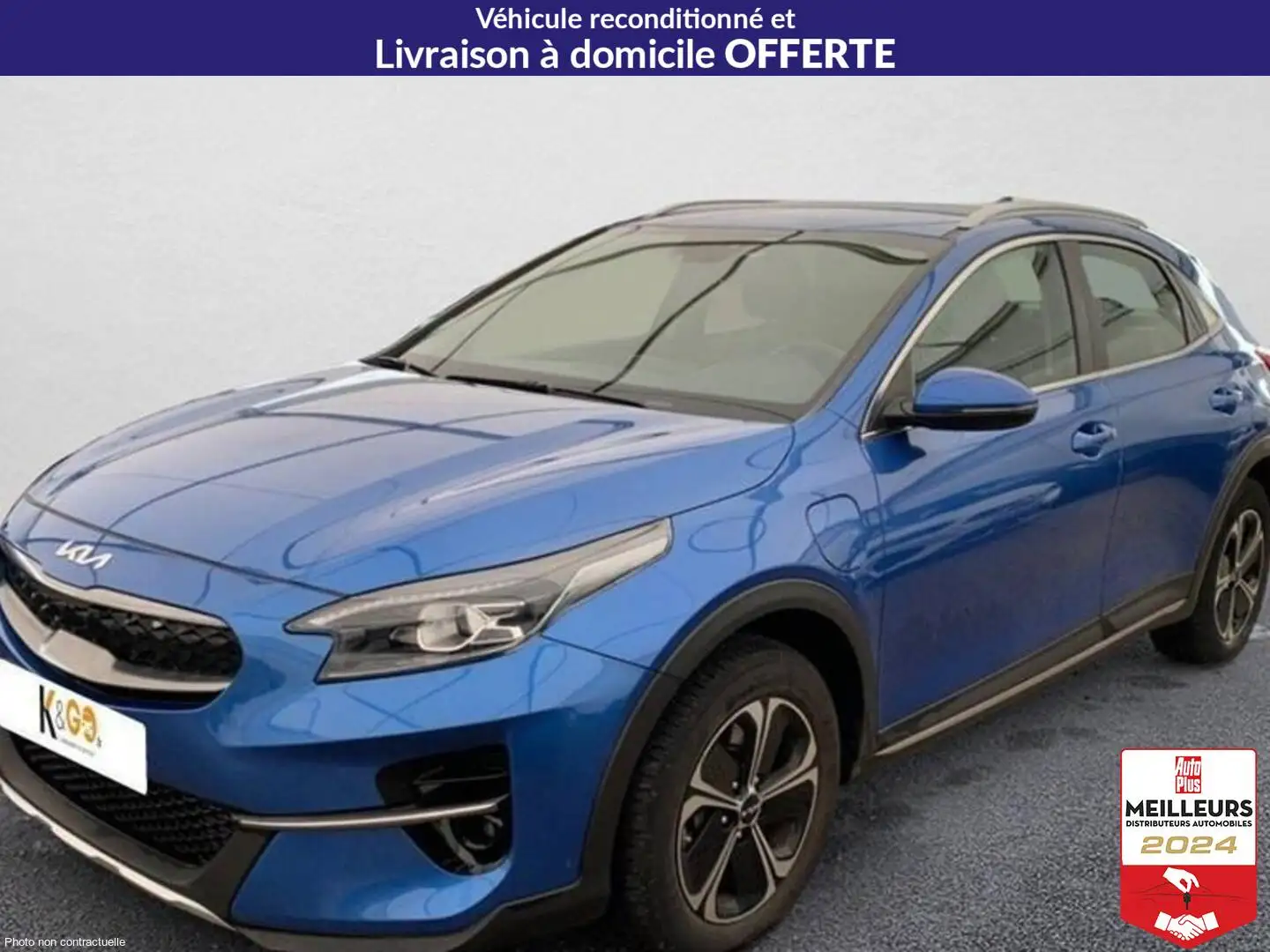 Kia Ceed / cee'd 1.6 gdi hybride rechargeable 141ch dct6 active Bleu - 1