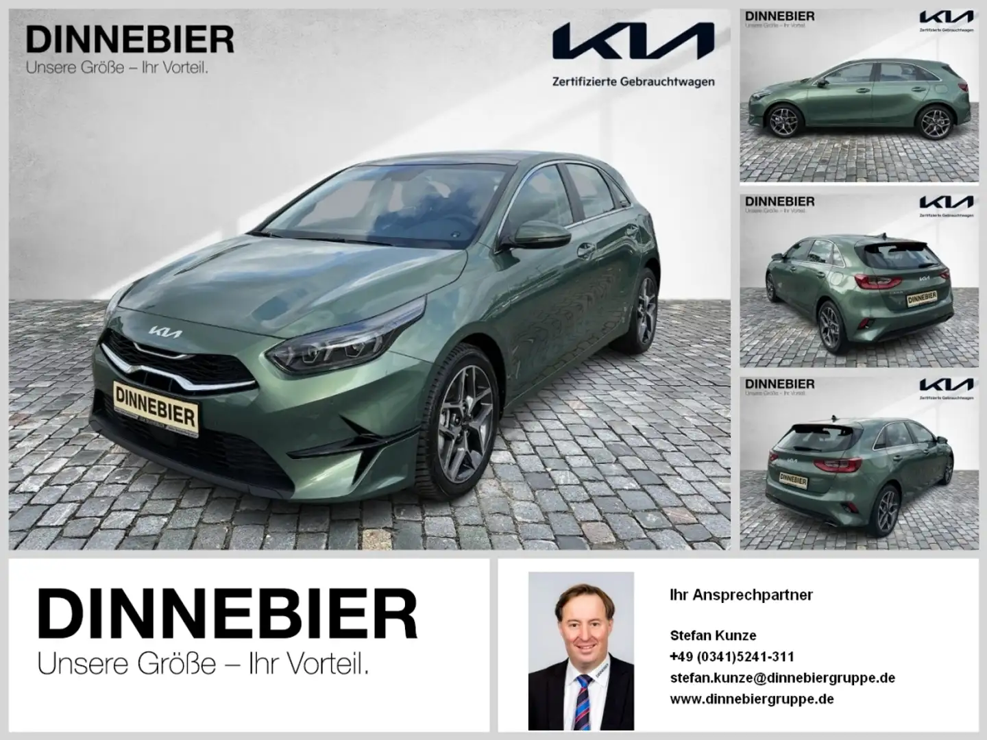 Kia Ceed / cee'd CEED Spirit 1.5T LED+Navi+Kamera+Keyless Grün - 1