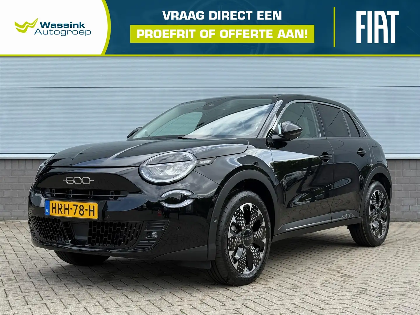 Fiat 600 1.2 Hybride Turbo 100pk Automaat La Prima | Apple Nero - 1