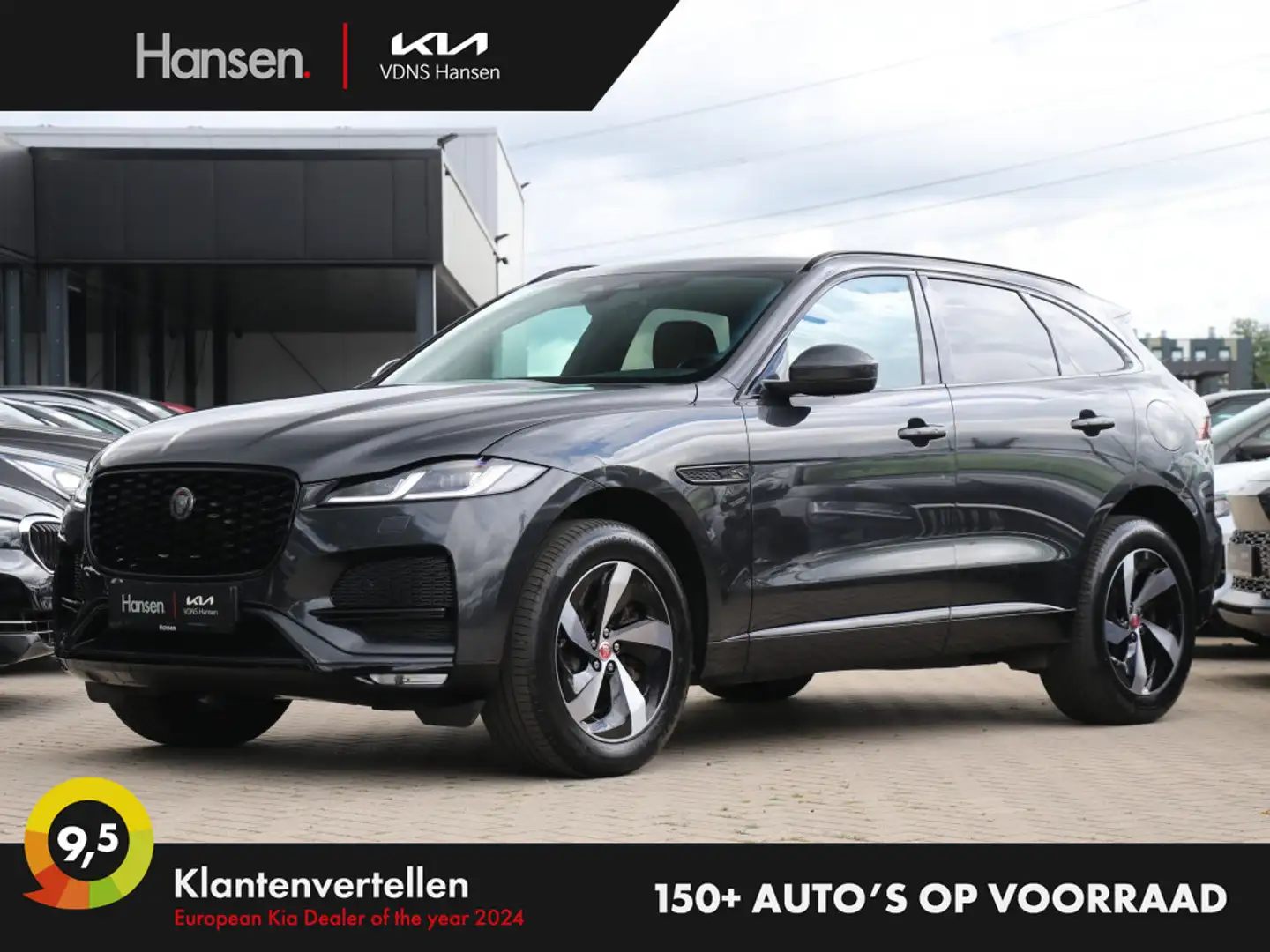 Jaguar F-Pace 2.0 P400e PHEV S I Trekhaak I Leder I Meridian Grijs - 1