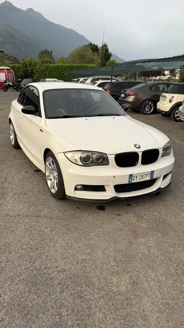 BMW 120 120d Coupe Msport dpf Blanc - 1