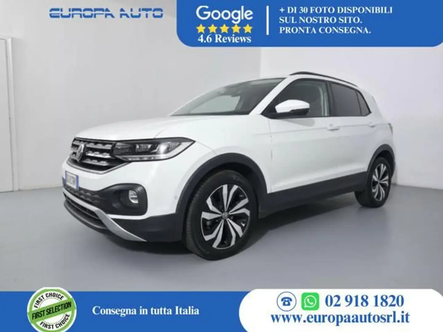 Volkswagen T-Cross 1.0 TSI 110 CV Style Blanc - 1