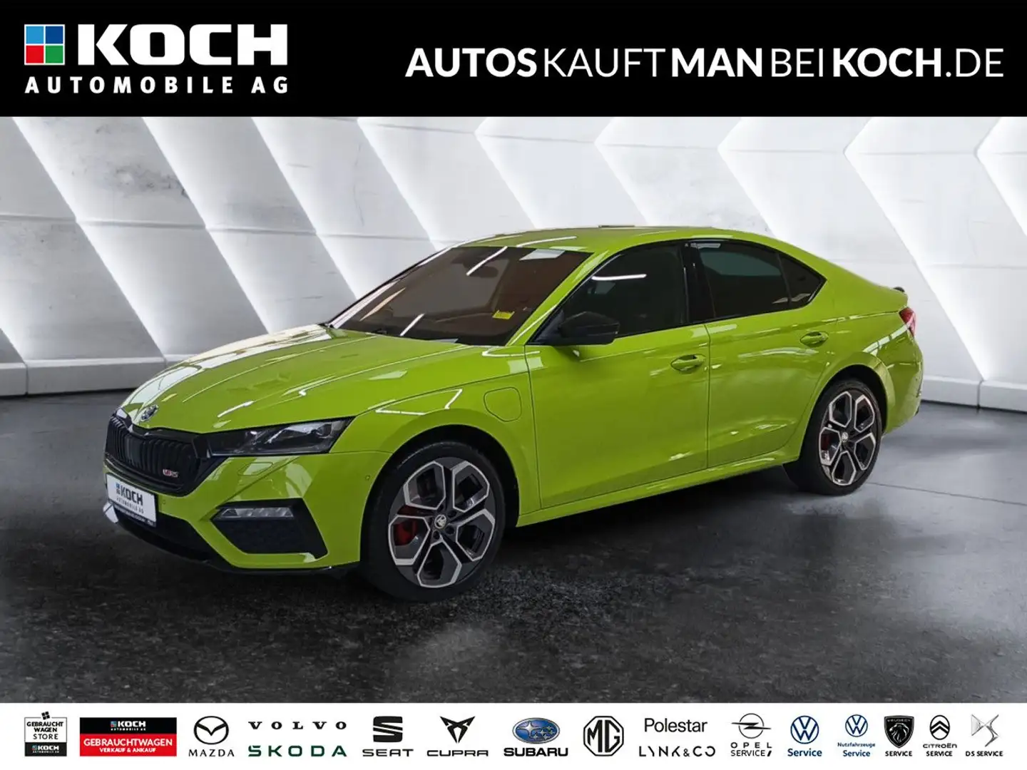 Skoda Octavia Lim. RS 1.4 TSI PHEV DSG MATRIX ACC AHK Grün - 1