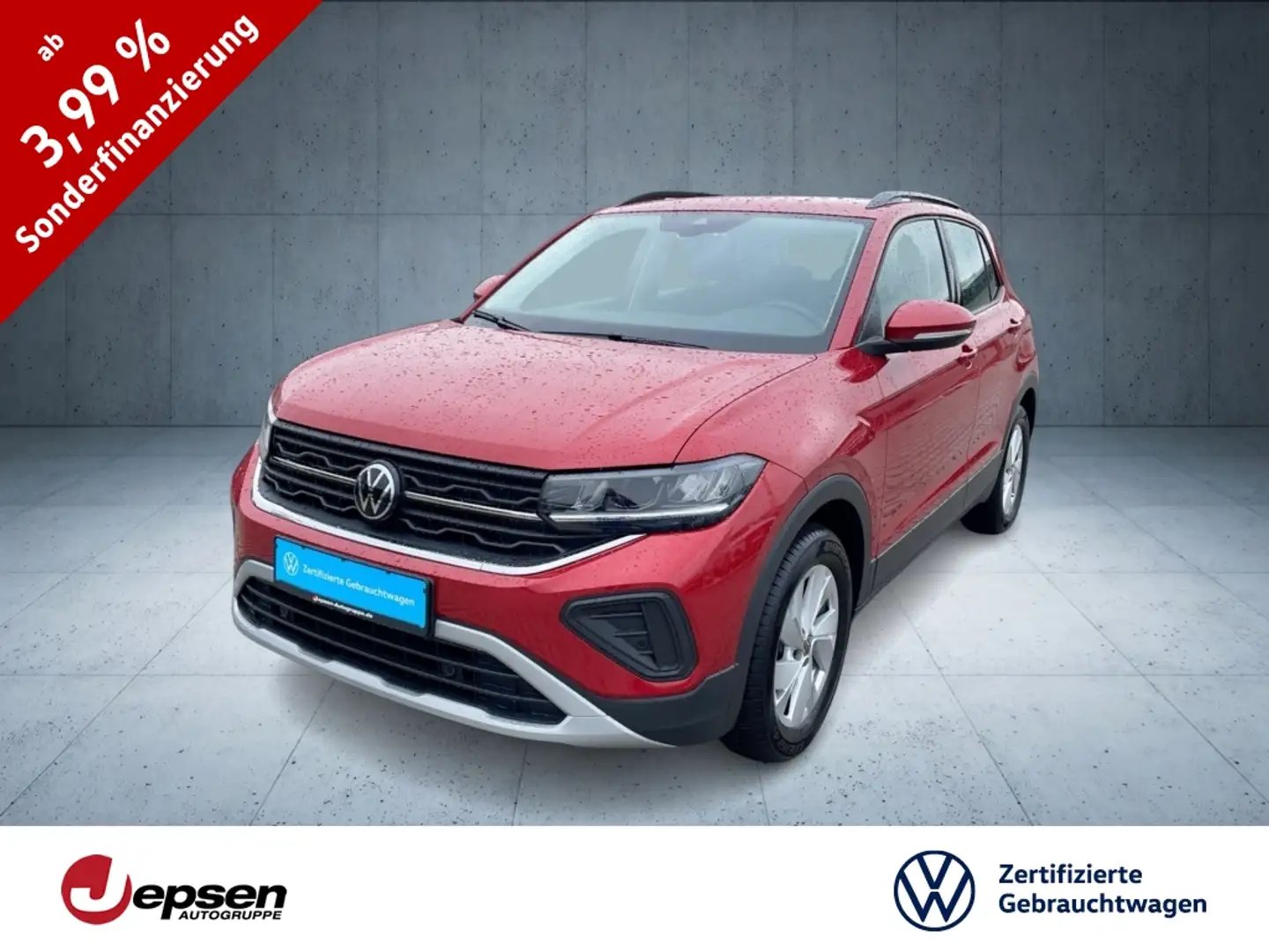Volkswagen T-Cross Life 1.0 TSI Navi+ACC+PDC+Climatr.+LM16` Rot - 1