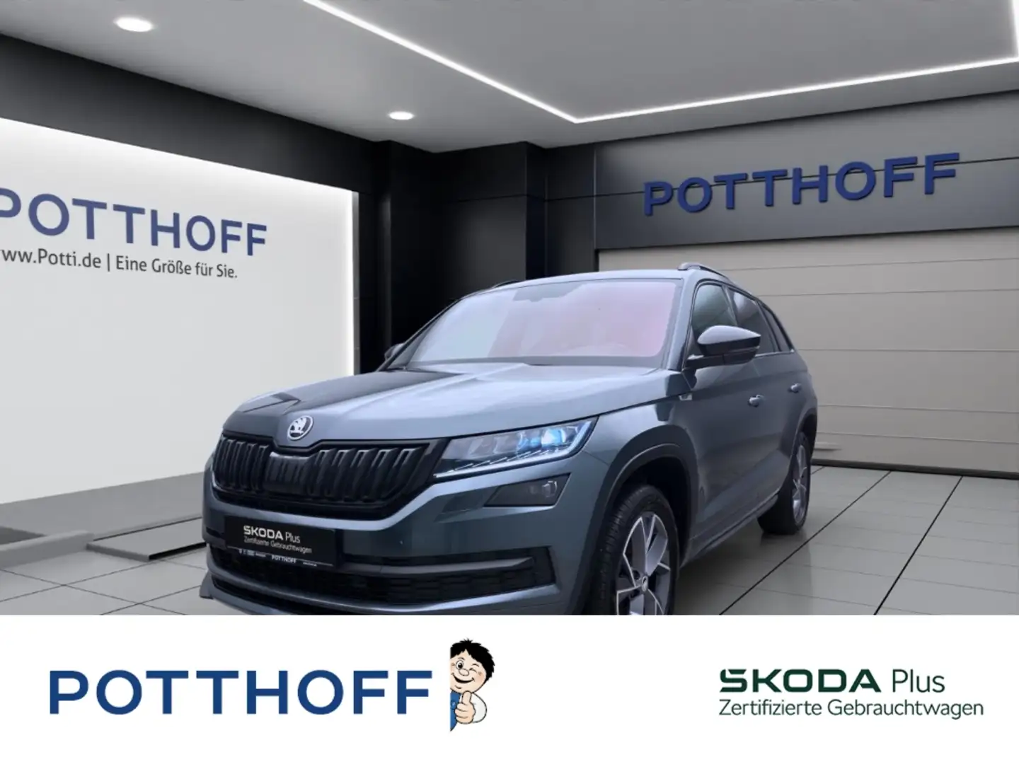 Skoda Kodiaq 2.0 TDI DSG 4x4 SPORTLINE STDHZG AHK KAMERA Grau - 1