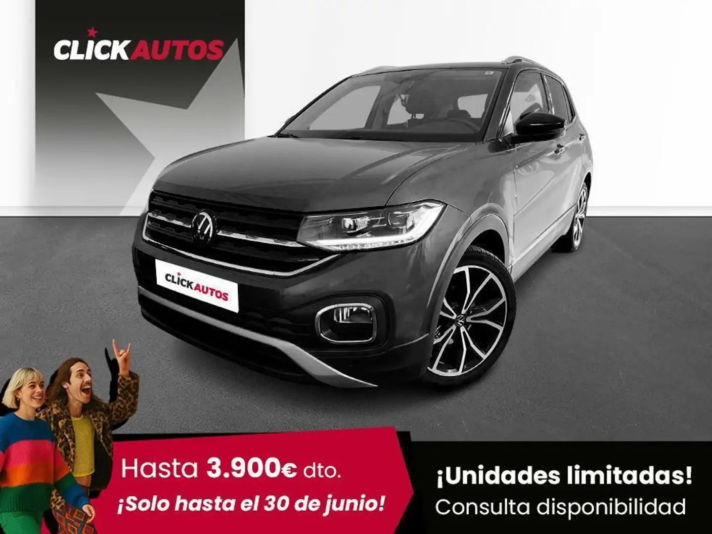 Volkswagen T-Cross 1.0 TSI Sport 81kW Gris - 1