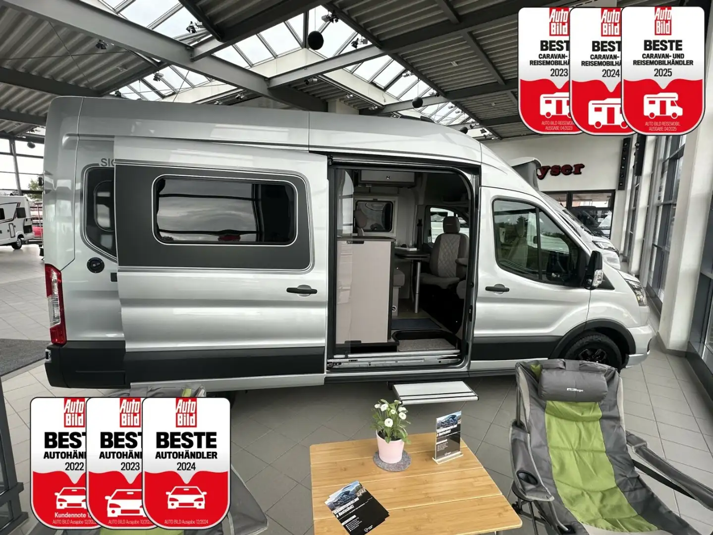 Bürstner Signeo C590 Bahia Automatik UNBENUTZT Zilver - 1