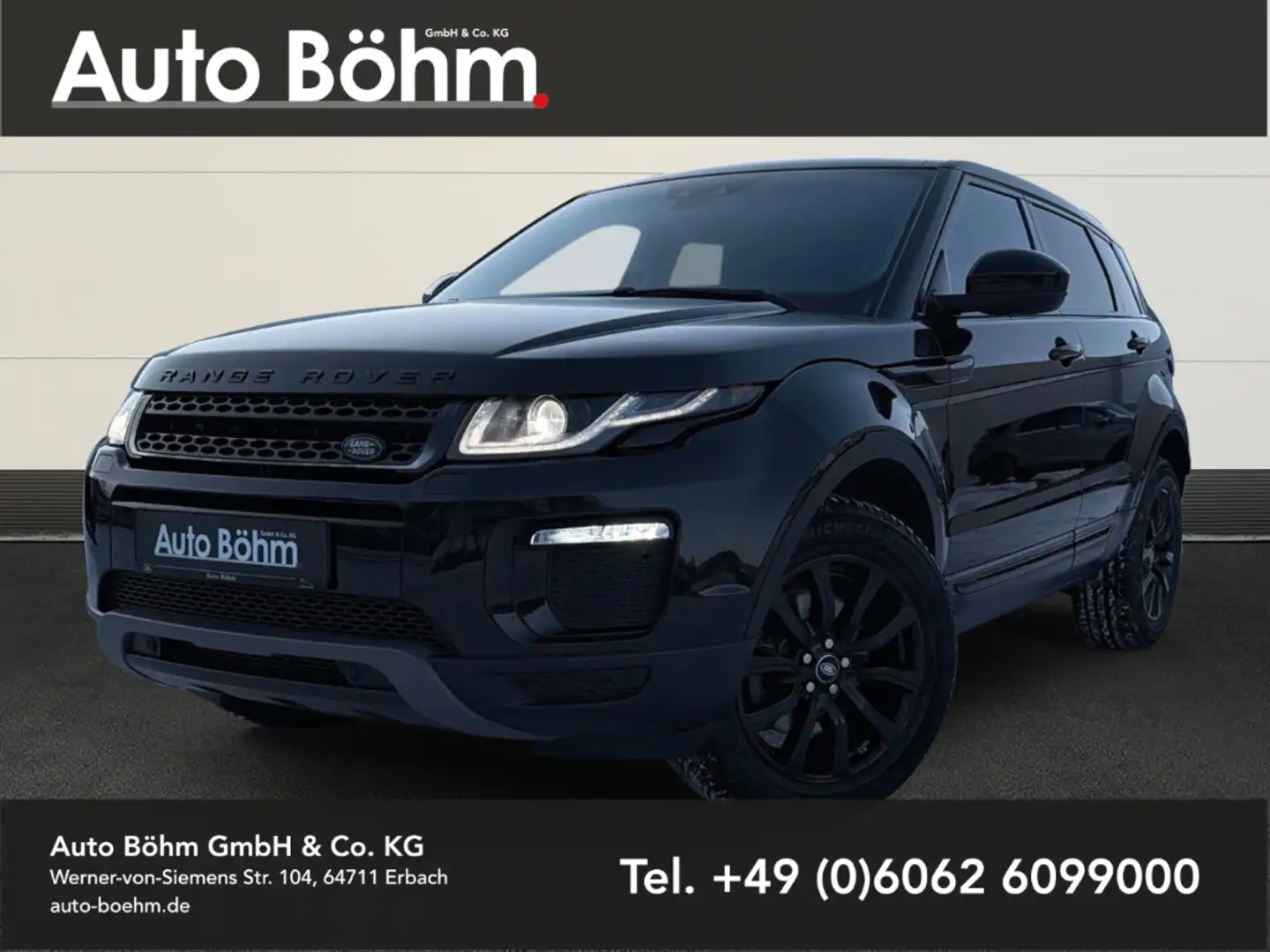 Land Rover Range Rover Evoque SE TD4 Black Edition+NAV+DAB+Pano Schwarz - 1