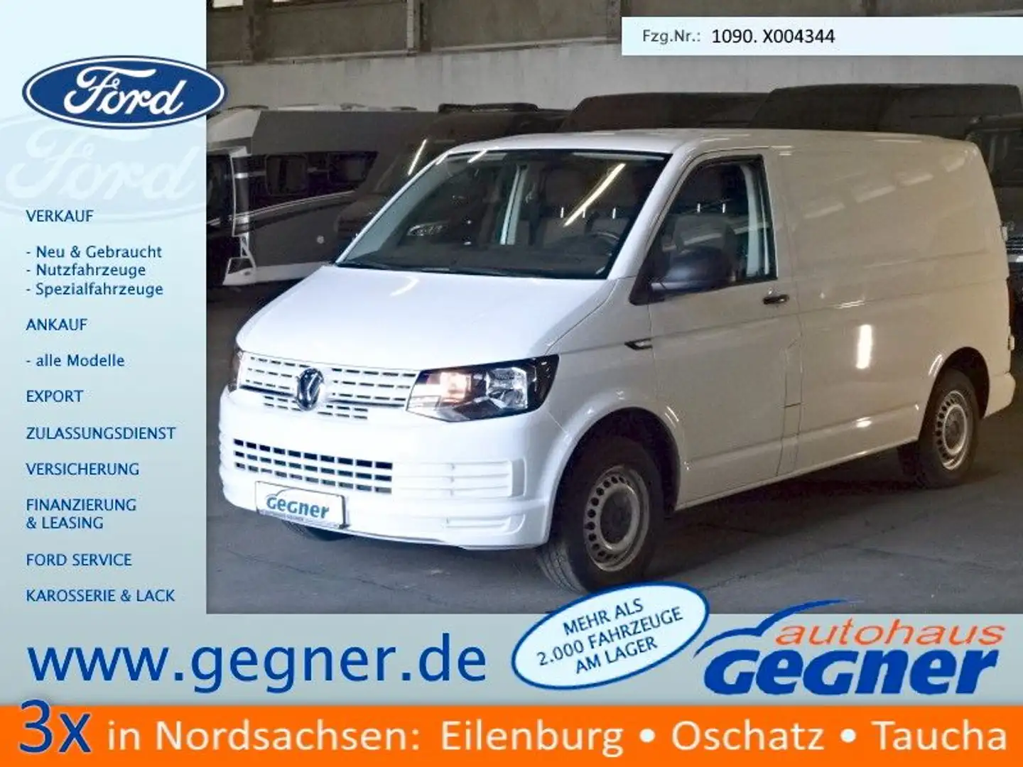 Volkswagen T6 Transporter T6 Kasten 2.0 TDi Kurz Klima Doppelsitz E6 Weiß - 1