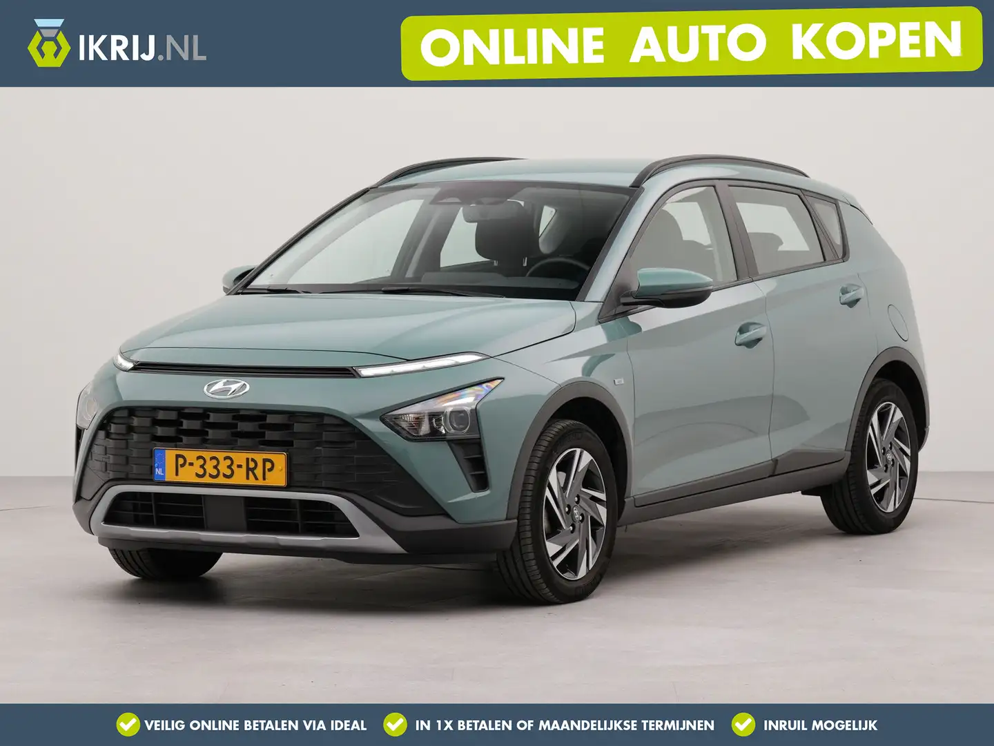 Hyundai BAYON 1.0 T-GDI Comfort Automaat | Appconnect | Achterui Groen - 1