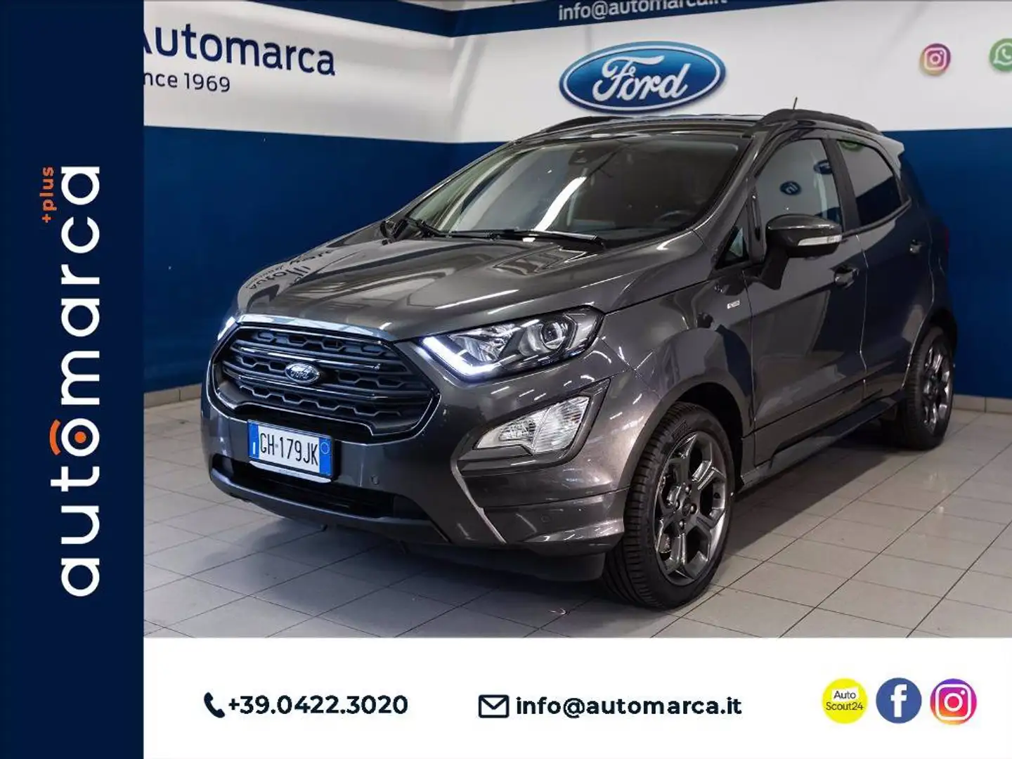 Ford EcoSport 1.0 ecoboost ST-Line s&s 125cv my20.25 Grigio - 1