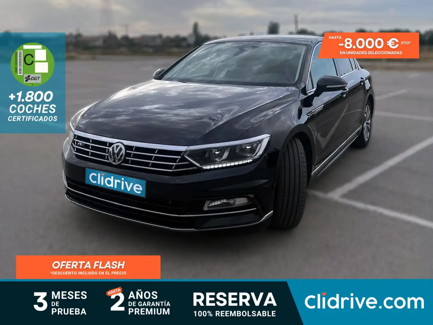 Volkswagen Passat 2.0TDI R-Line Exclusive 110kW Чорний - 1