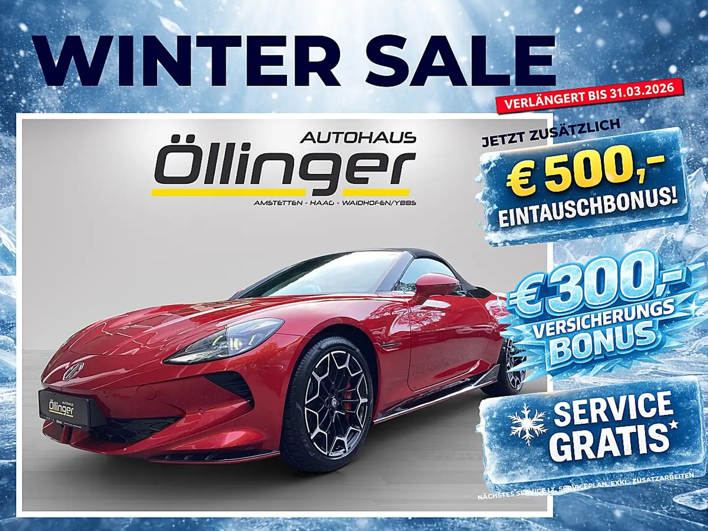 MG Cyberster 77kWh Trophy + Alcantara grau + Metalllic Rot - 1