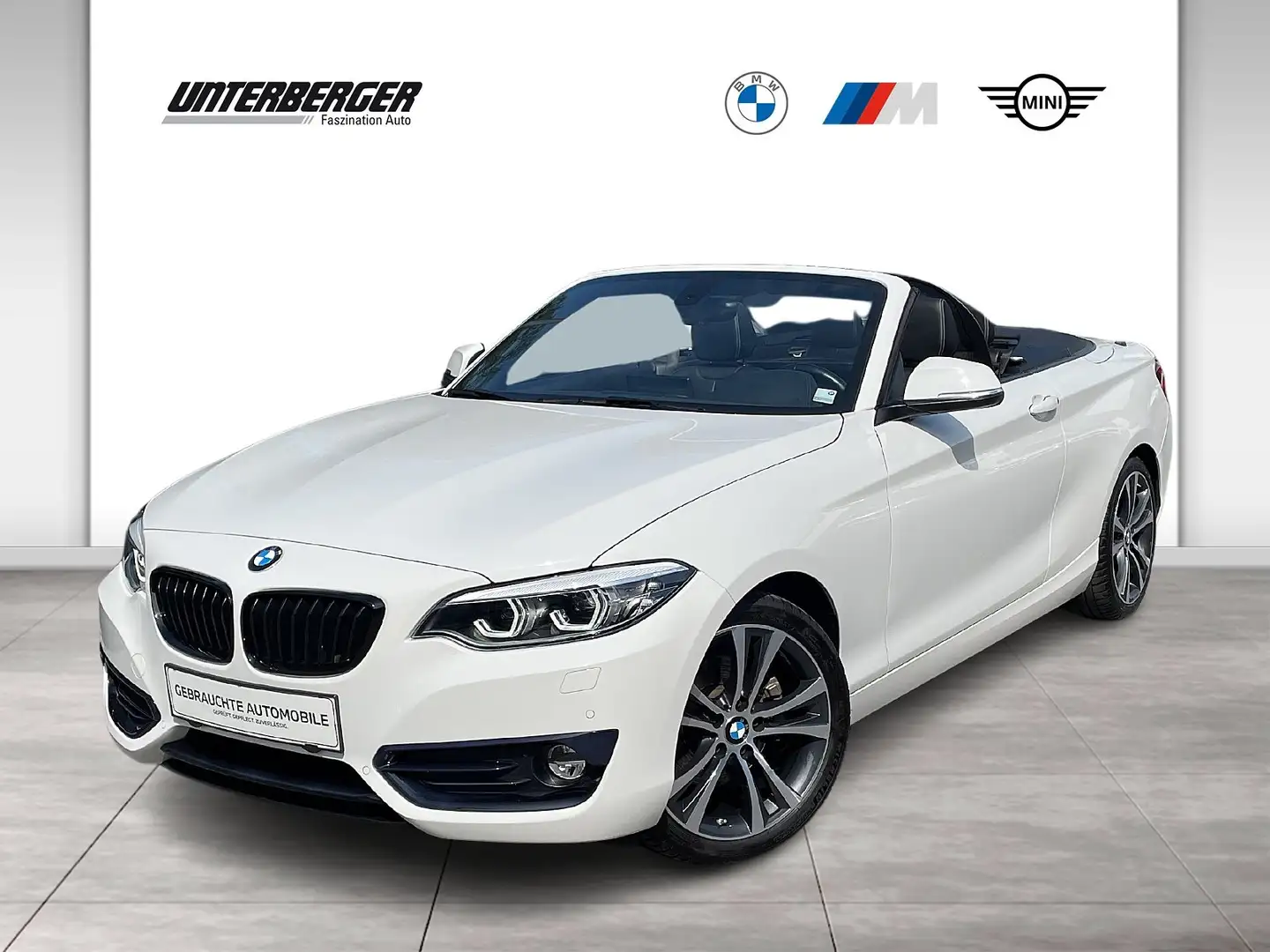BMW 220 i Cabrio // Automatik // Sport Line // HiFi // Rüc Weiß - 1