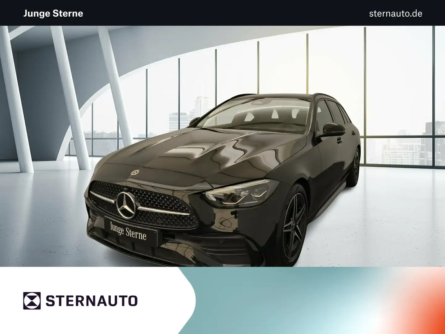 Mercedes-Benz C 200 C 200 T d AMG Advanced Plus Pano AHK Ambiente Nigh Schwarz - 1