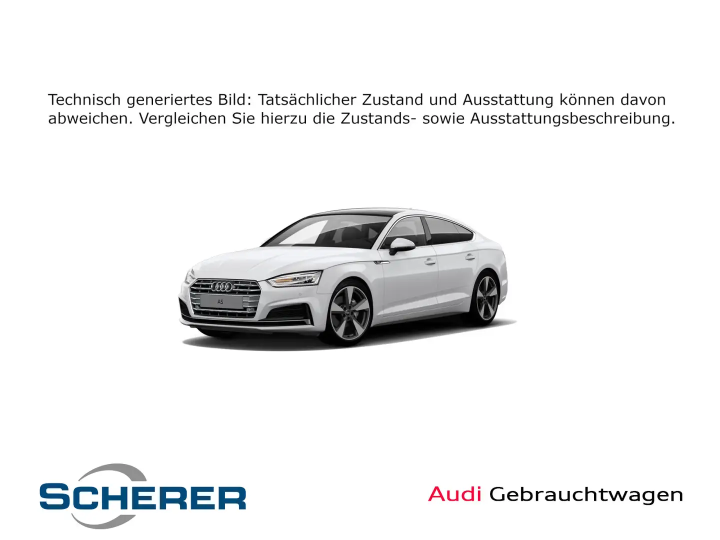 Audi A5 sport 40 TDI 140(190) kW(PS) S tron Blanc - 1