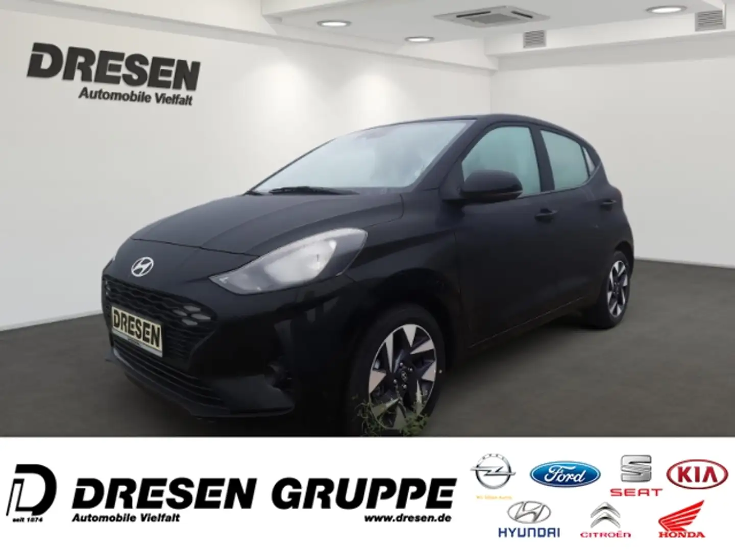 Hyundai i10 1.0 Trend/Automatik/Komfort-Paket/Navi/Sitzheizung Schwarz - 2